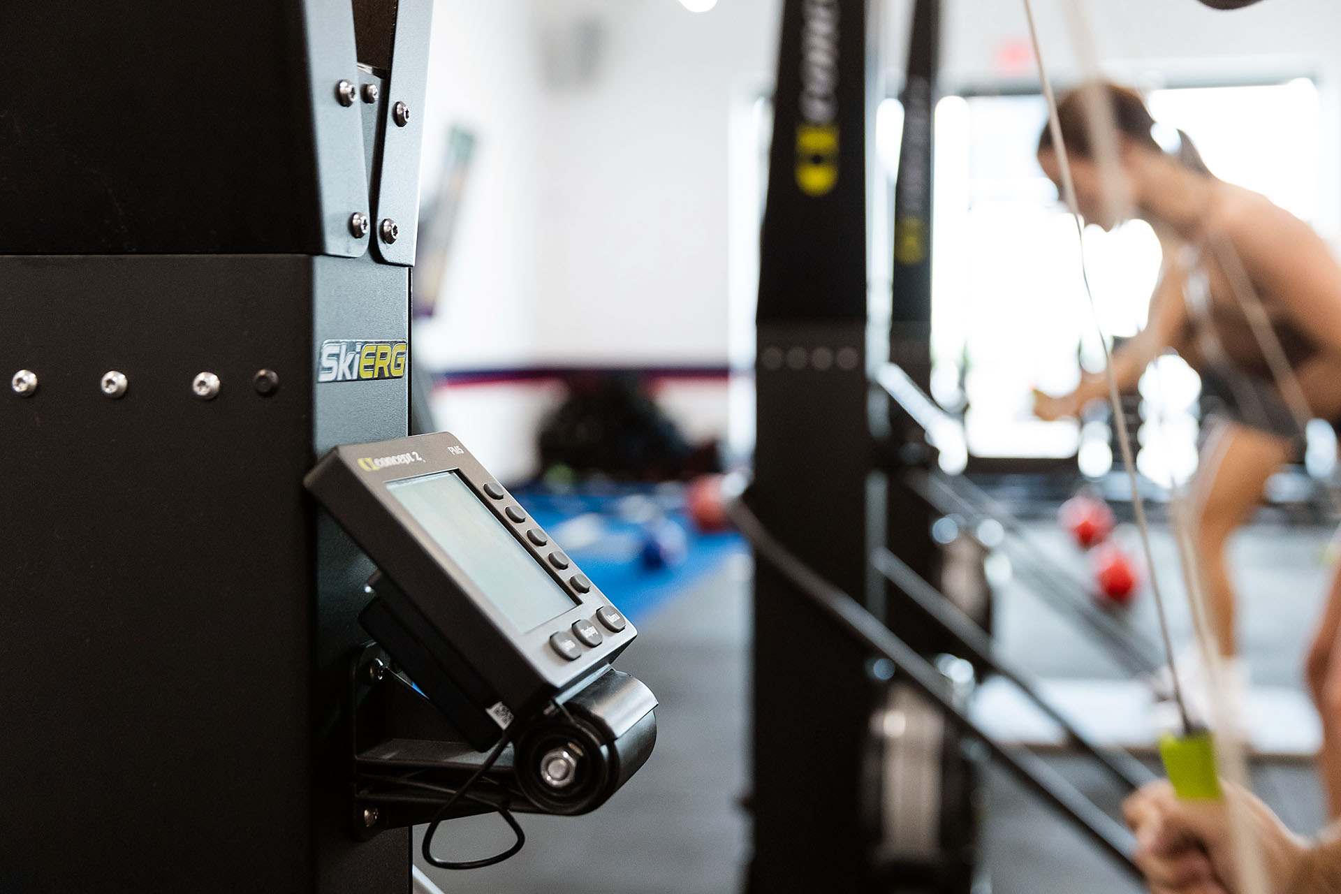 Close up of the Performance Monitor on a SkiErg
