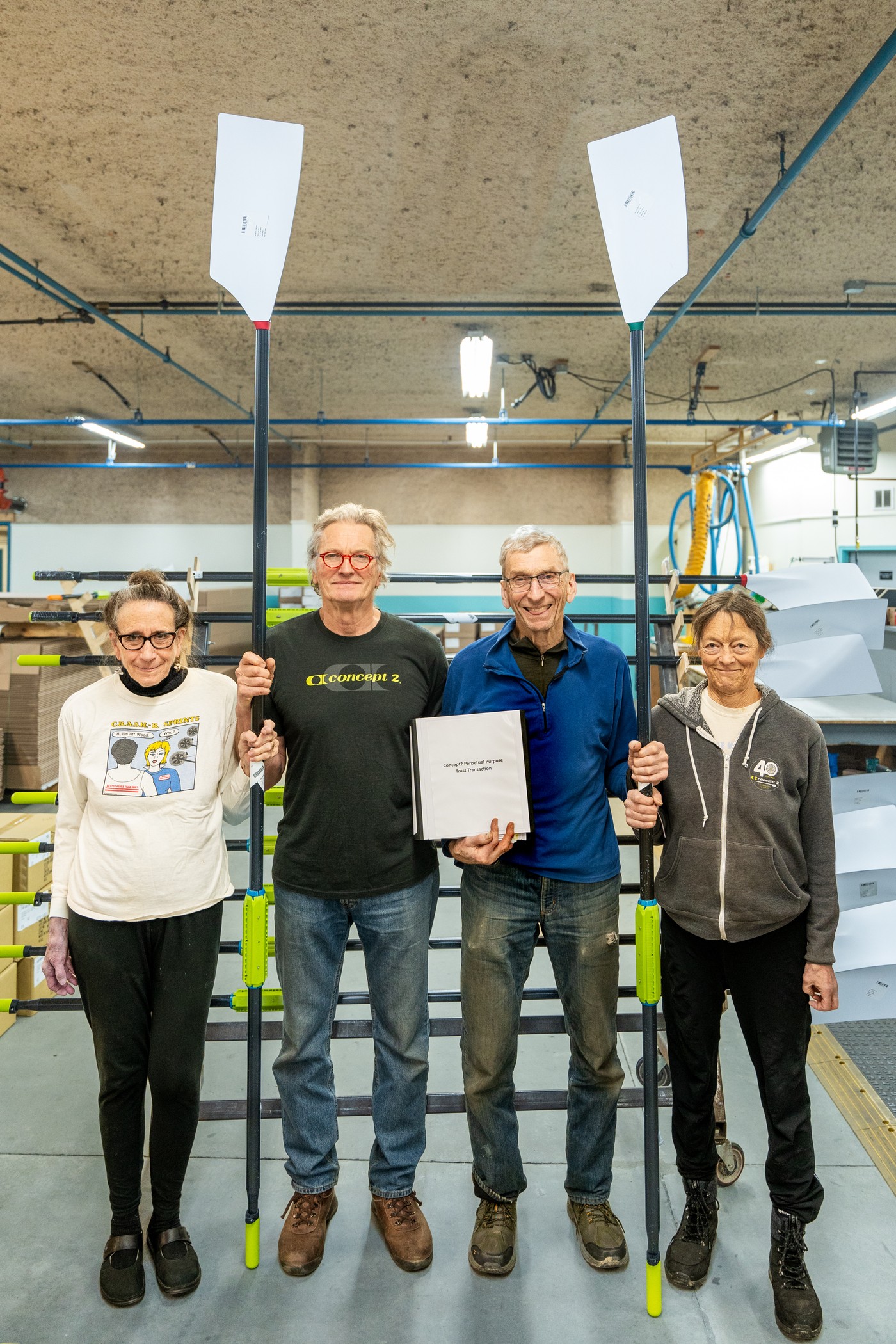 Founders with Oars and PPT