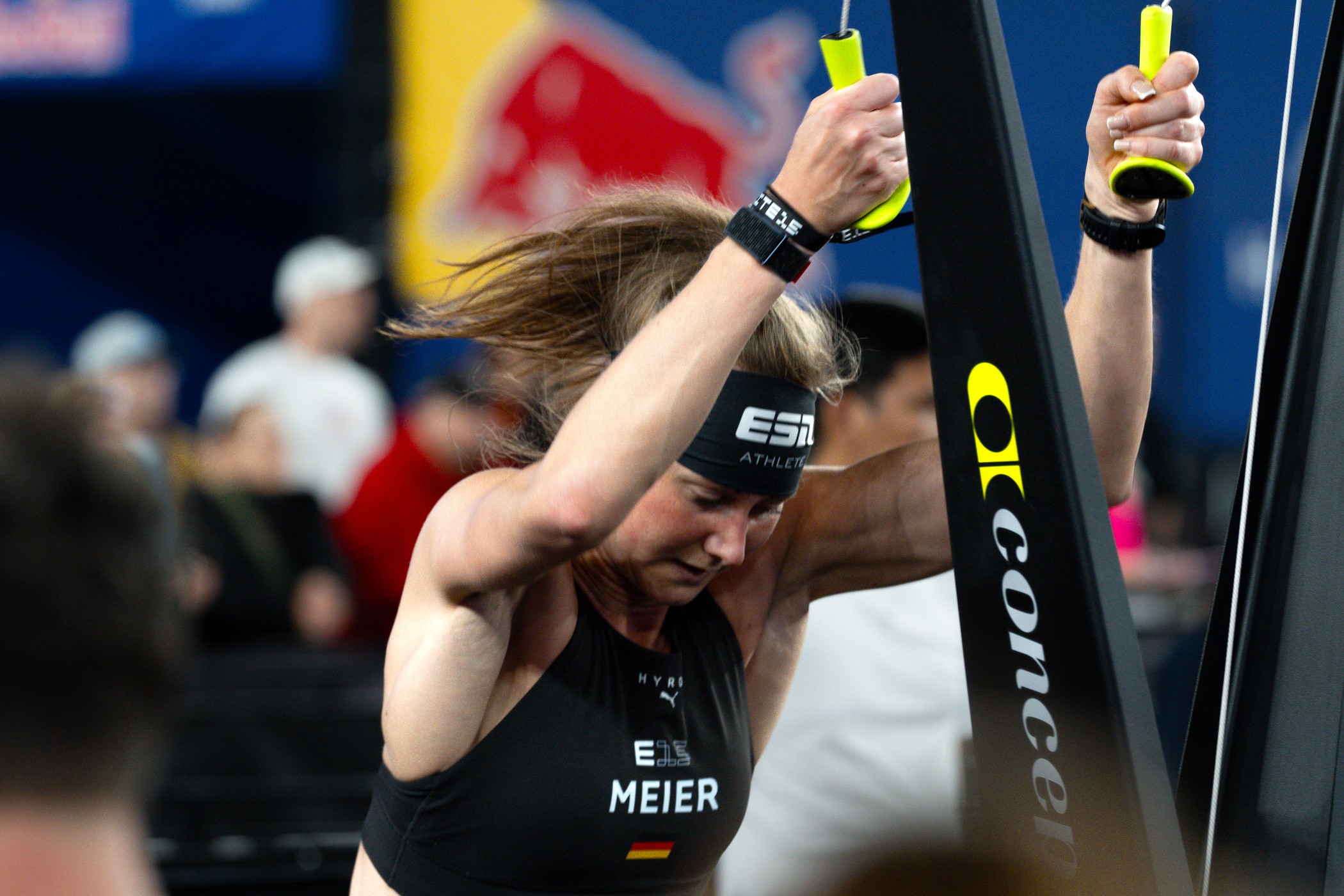 Linda Meier on Concept2 SkiErg HYROX