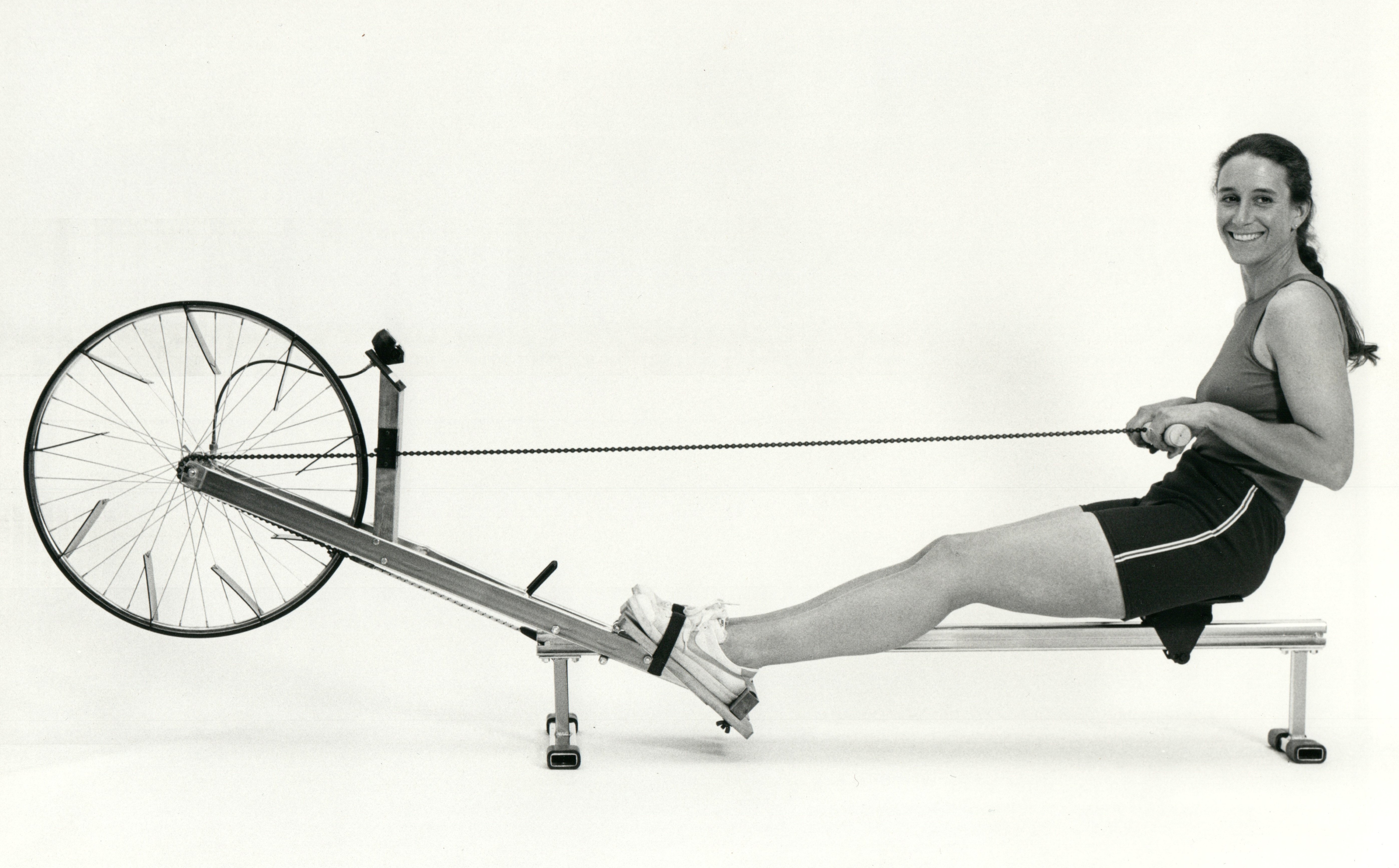 Bari Dreissigacker on Concept2 Model A Rower