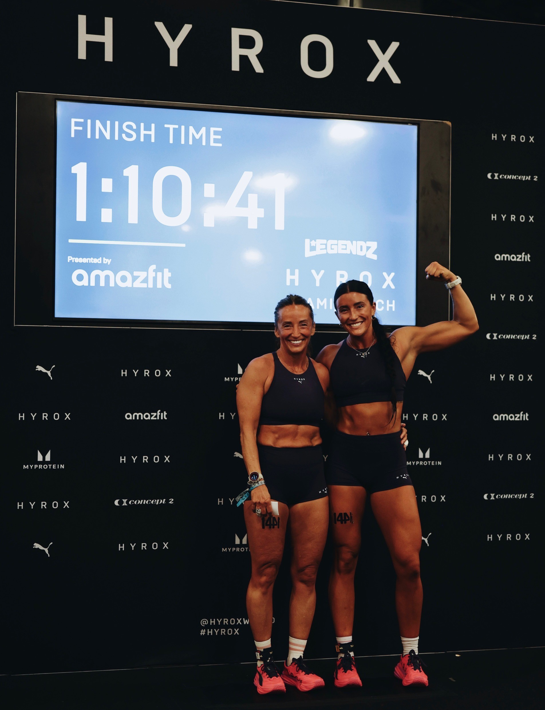 HYROX Womens Doubles Finish