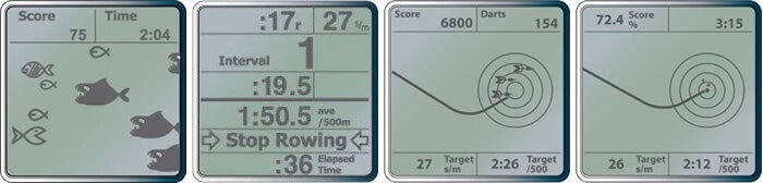 PM5 Erg Game Screens
