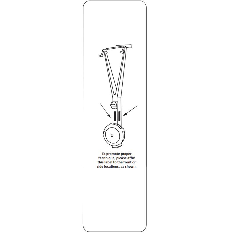 Technique Label—SkiErg, where to afix